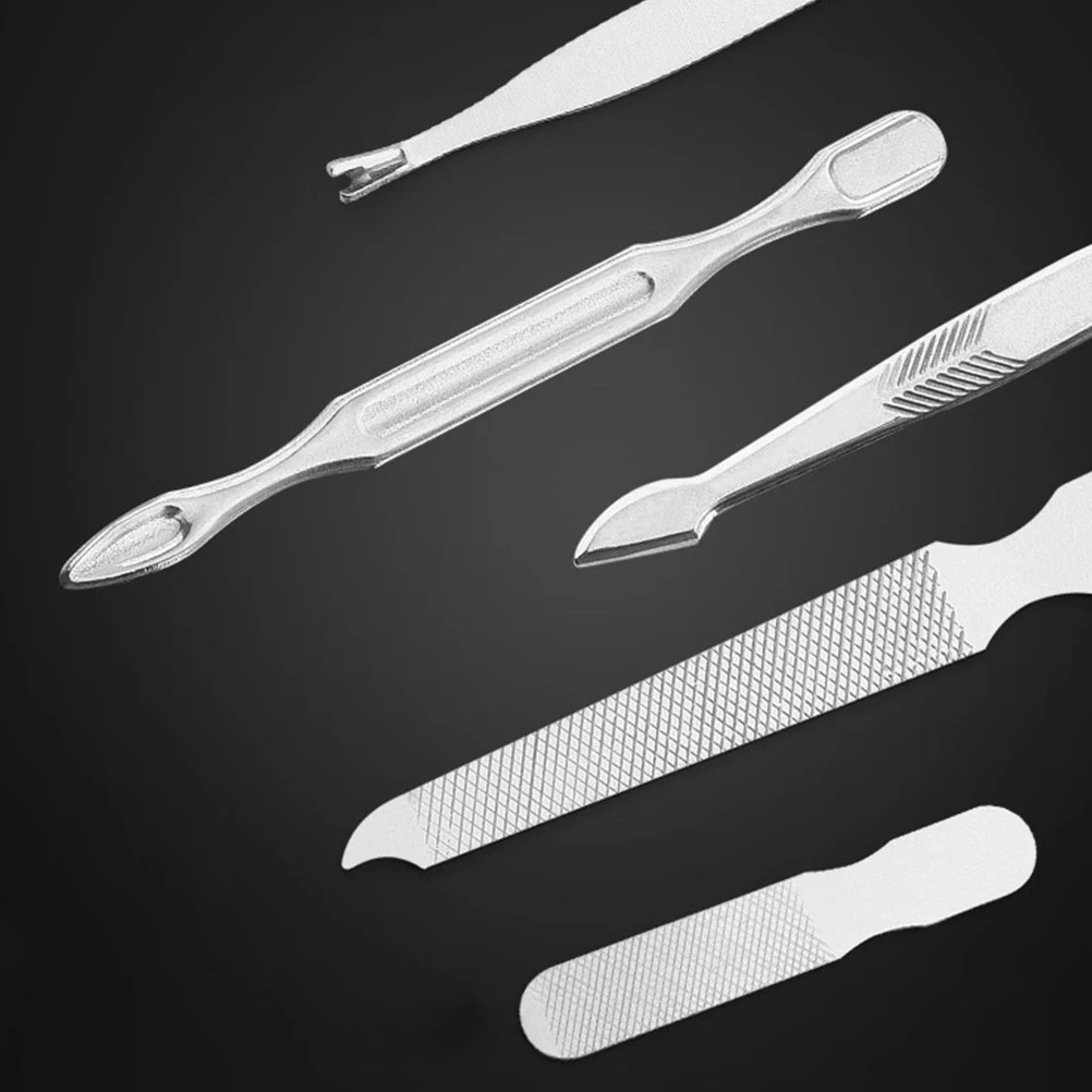 

21pcs Stainless Steel Cutter Set Clippers Trimmer Files Manicure Tools Ergonomic Durable Grooming Kit For Women Men Family Gift