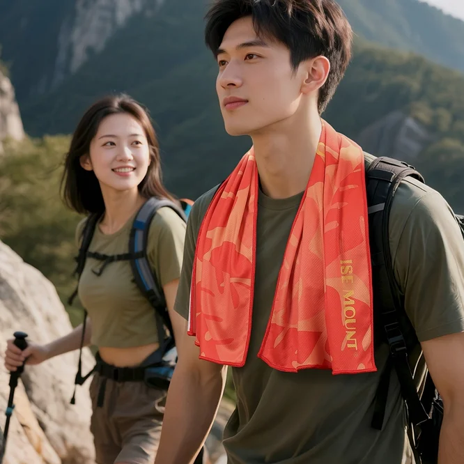 

Outdoor Sports Cold-temperature Towel Quickly Cool Down And Absorb Sweat Ice Silk Towel For Wipe Sweat During Exercise Swim Gym