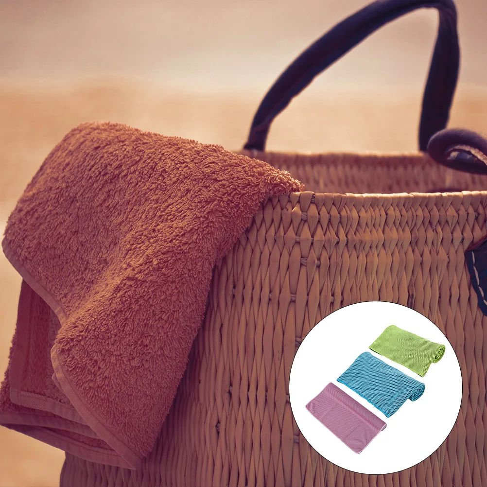 

3Pcs Cool Cold Towel Quick Dry Sports Towel Hyper Evaporate Mesh for Hot Flashes Exercise Comfortable Lightweight Portable Use