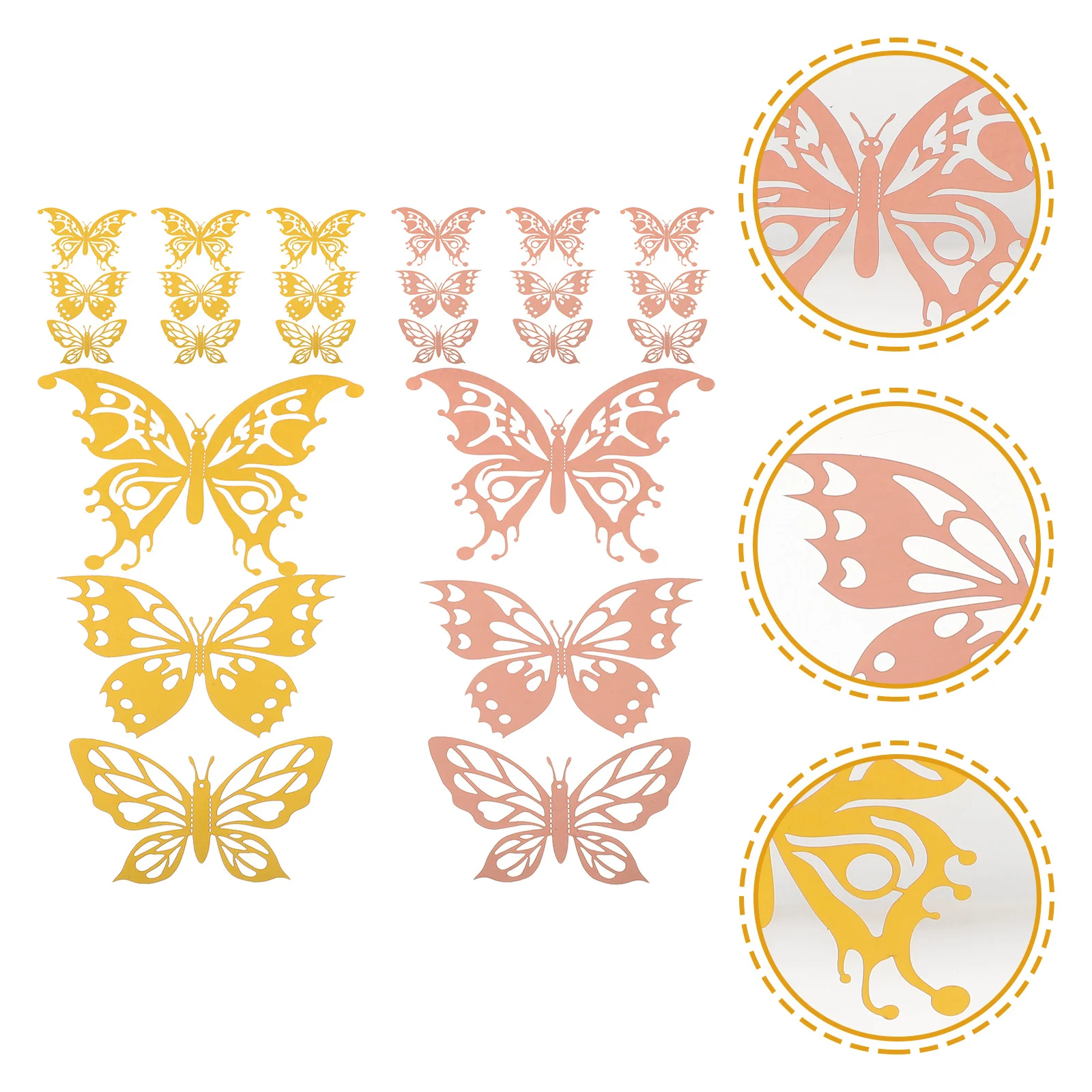 

48Pcs 3D Butterflies Wall Stickers Paper Art Home Decoration Wedding Party Floral Arrangement Gift Wrapping Butterfly Decor