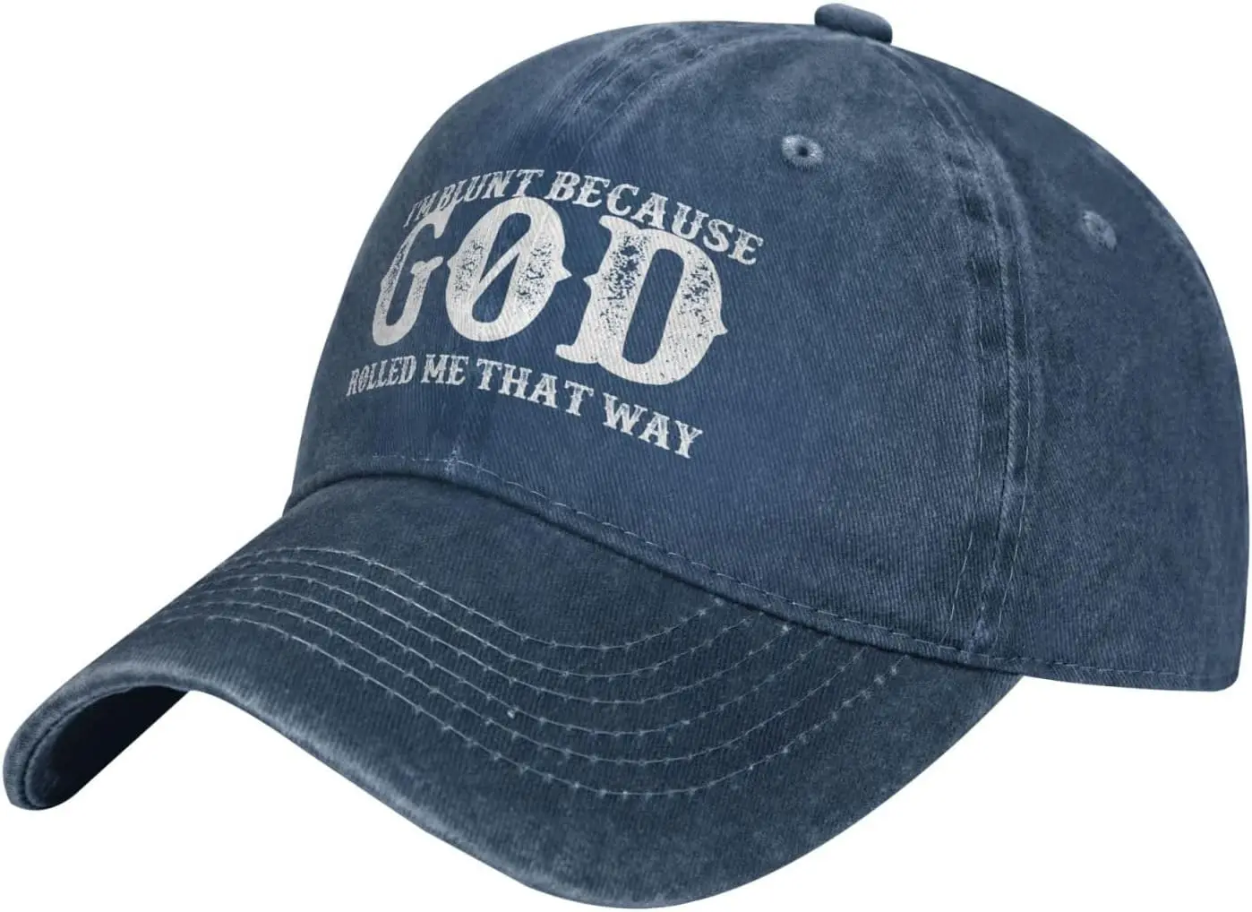 I'm Blunt Because Gods Rolled Me That Way Hat for Men Baseball Cap Graphic Hats