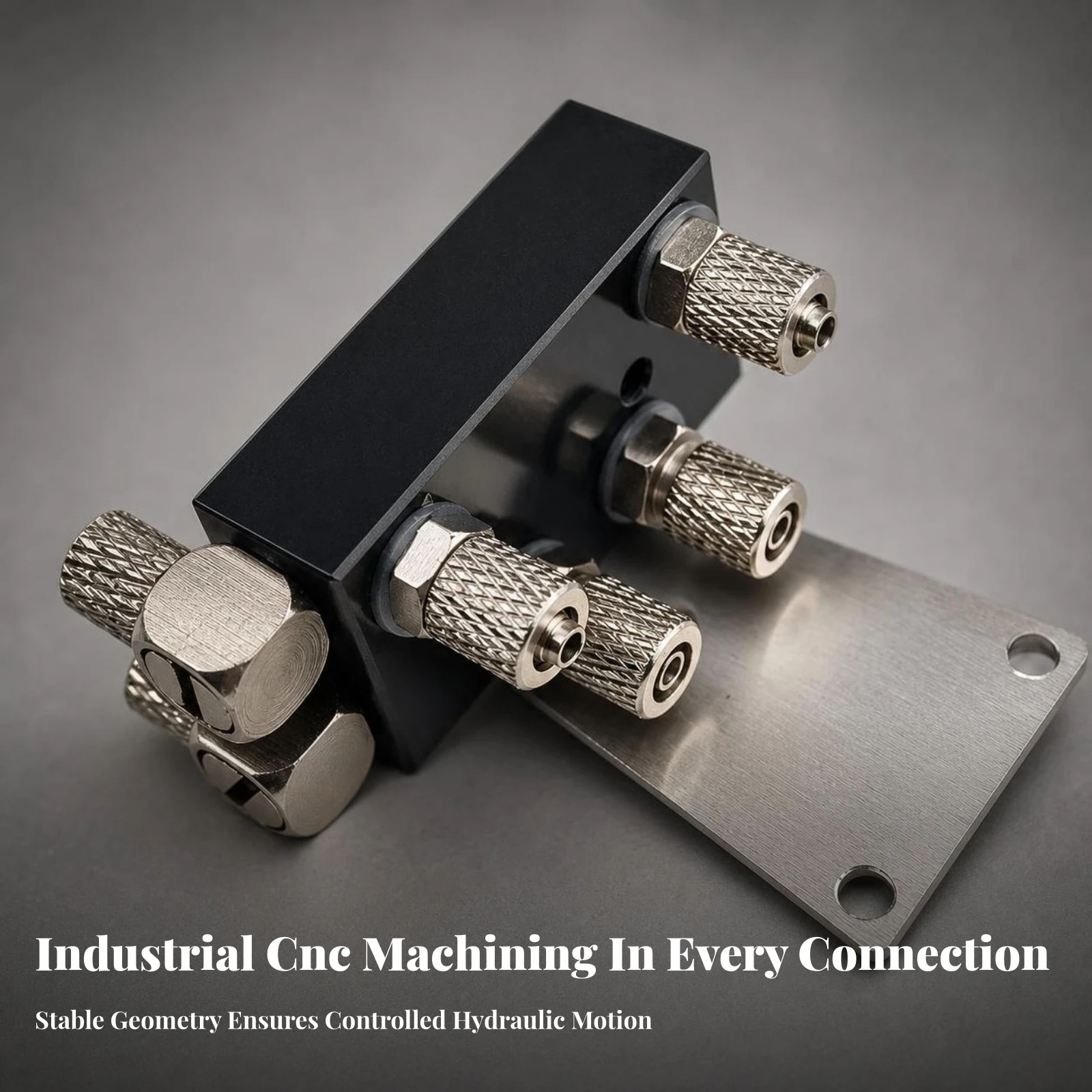 Hydraulic Distribution Block with Threaded Hose Ports for 1 12 RC Engineering Model Upgrades view 3