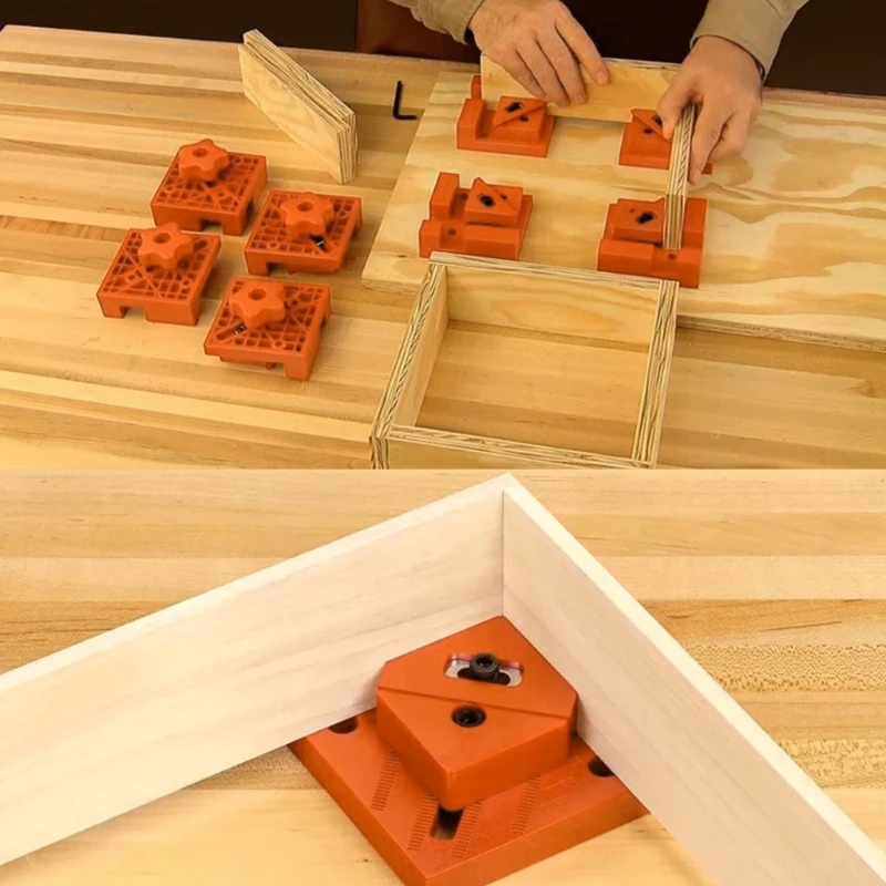2Pieces Precise Clamps Suitable For 90 Degree Joint Alignment And Cabinet Assembly Tight Seamless Crafting Projects