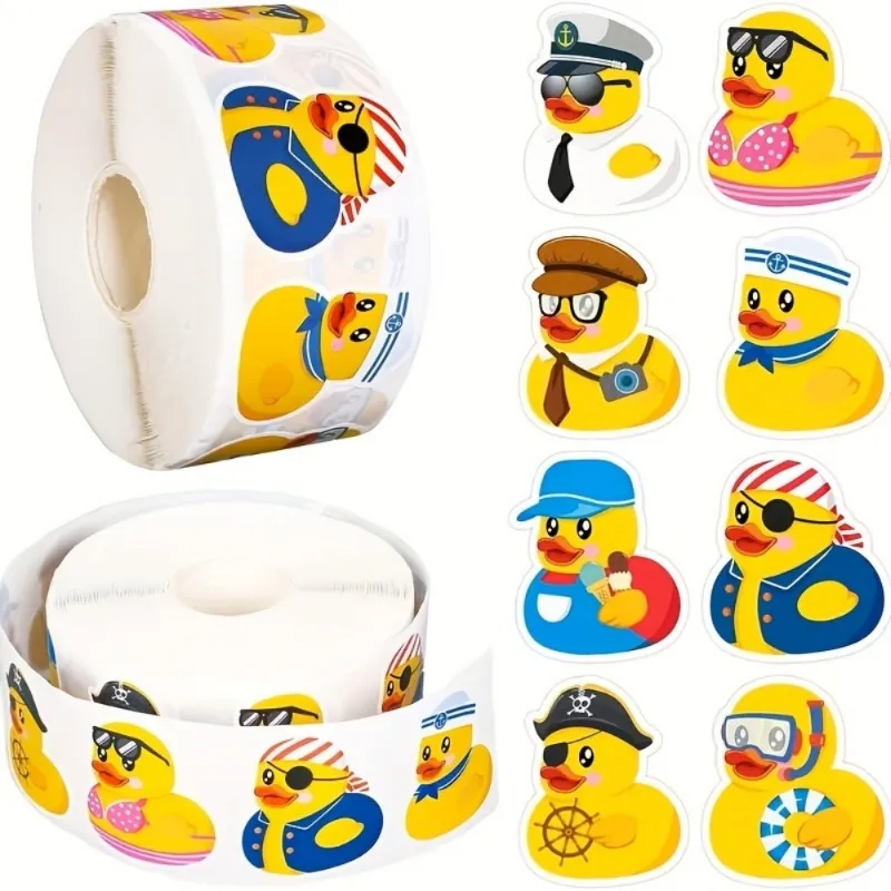 

500 sheets of cute summer duck stickers, with rubber duck labels featuring the theme of the ocean and the beach. These are perfect for use on snack bags, water bottles and envelopes.