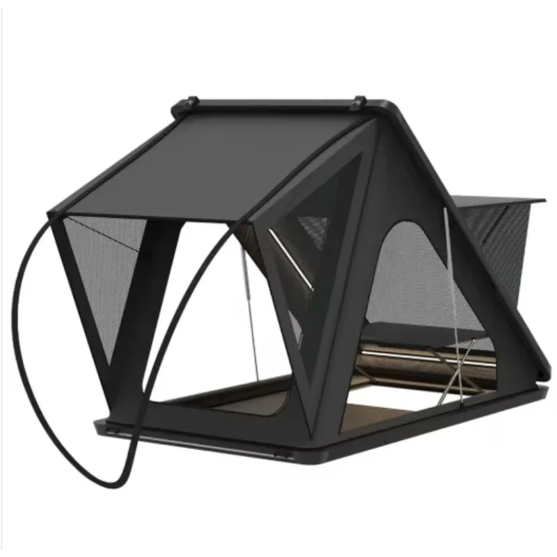Hard Shell Rooftop Tent With SkyLight, Sunroof Entrance, Desk