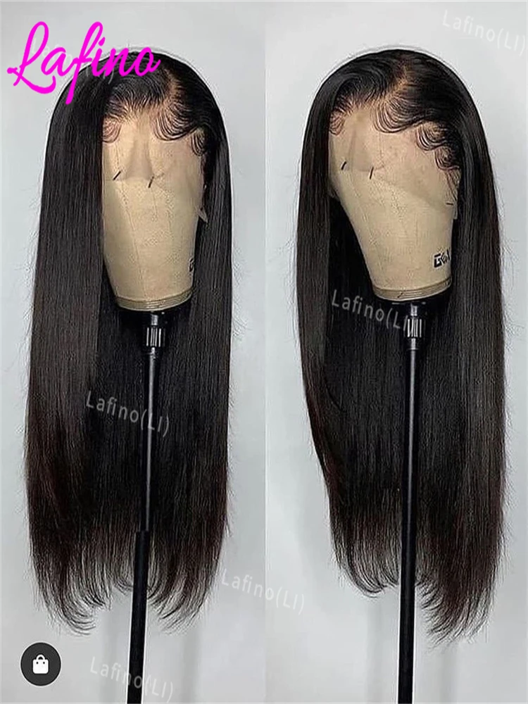 

Парик из натуральных бразильских волос, 250 плотности, 13x6 HD, прямые, без клея, с фронтальной шнуровкой, 30-40 дюймов, для женщин