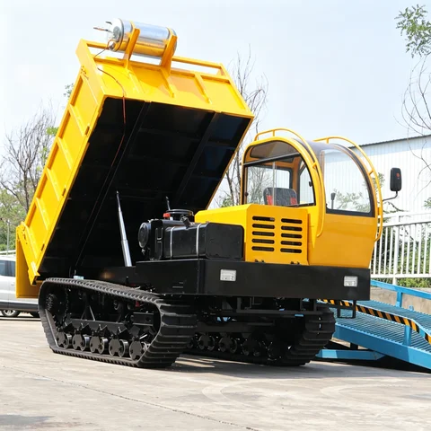 Customized Heavy Duty 12 Ton Tracked Carrier Crawler Transporter Transport Vehicle with Rubber Track All Terrain Machine CE EPA