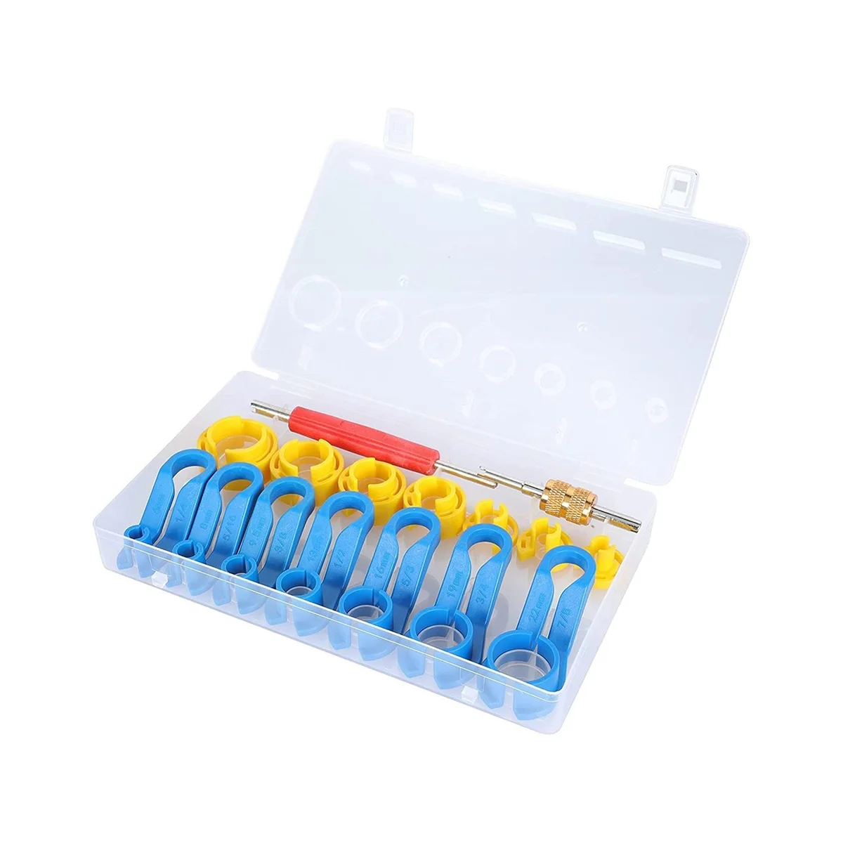 16Pcs Car AC Disconnect Tool Set Auto Fuel Quick Removal Tool Fuel Angled Disconnect Tools