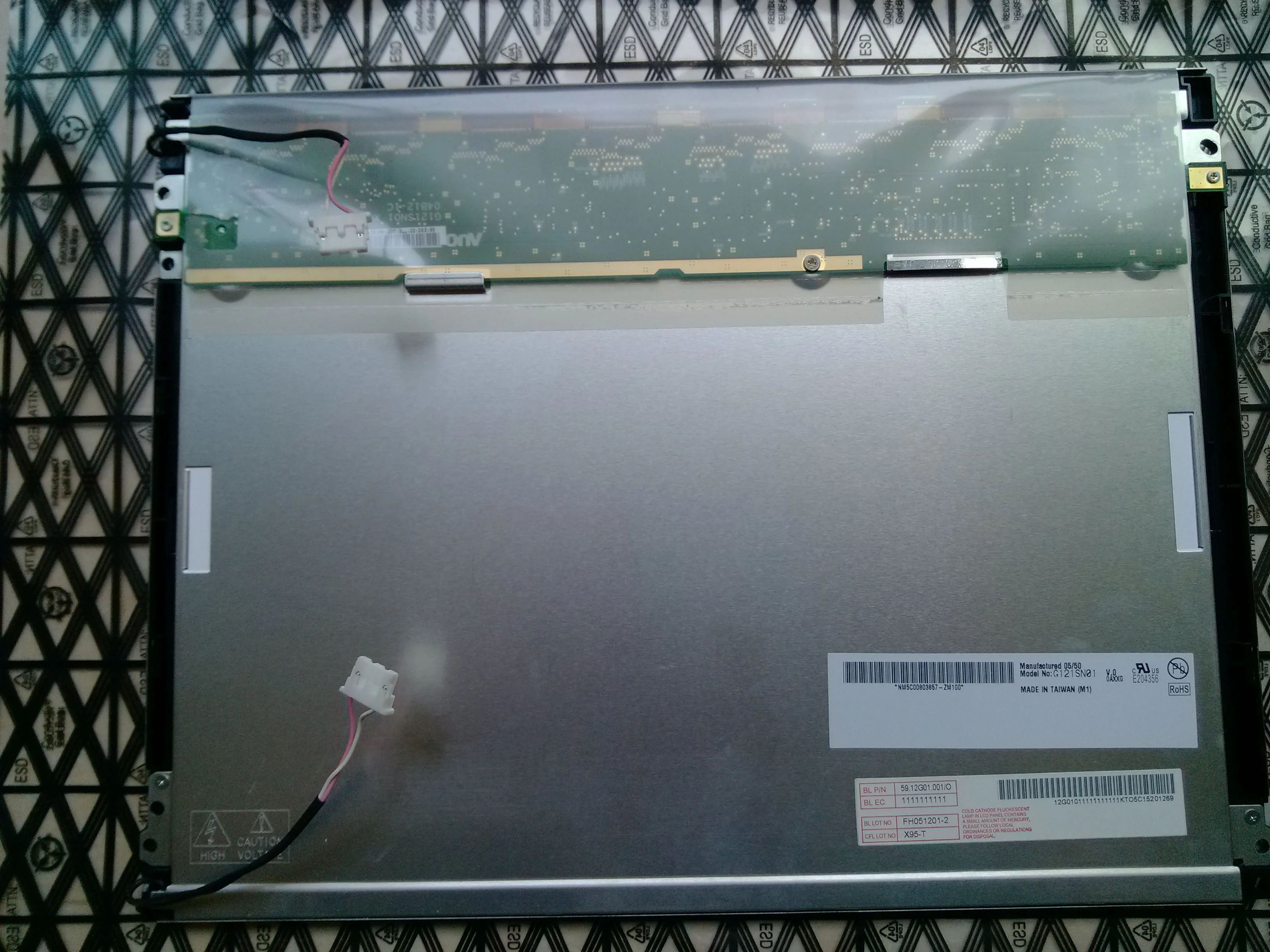 12,1 Zoll, G121SN01 V0, G121SN01 V2, G121SN01 V3, G121SN01 V4 industrielles LCD-Panel, kostenloser Versand