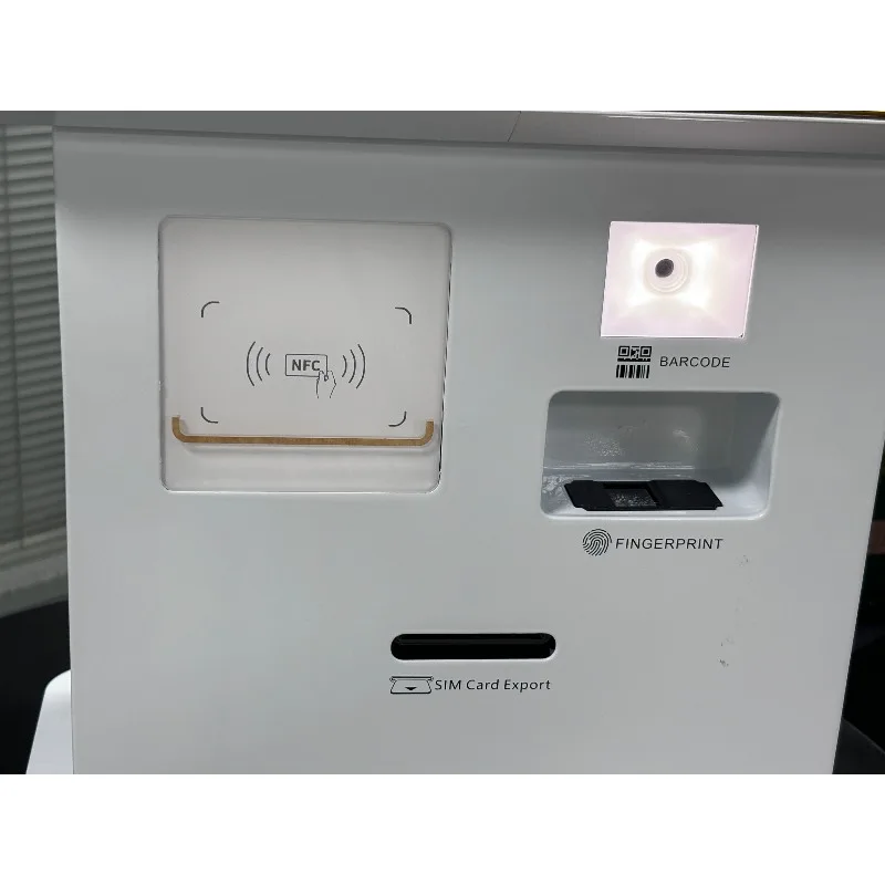 23.6 Inch Curved Touch Screen Kiosk Windows Interactive Self-Service Payment & Ordering Machine for Restaurants SDK Function
