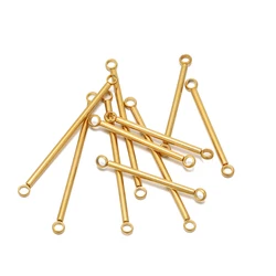 10Pcs Stainless Steel 30/20mm Bar Links Thin Stick Strip Connectors for DIY Drop Earrings Necklaces Connectors Jewelry Making