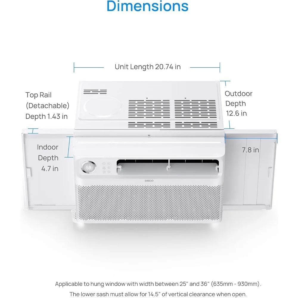 อินเวอร์เตอร์เครื่องปรับอากาศหน้าต่าง8,000 BTU