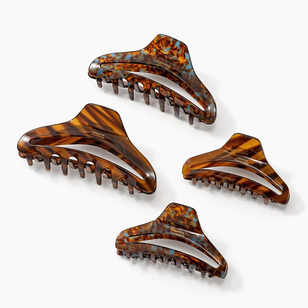 

NEW Classic Retro Gold Label Hollow Acetate Hair Claw Autumn Winter Claw Clip Trendy Hair Clips Hair Accessories for Women Girls