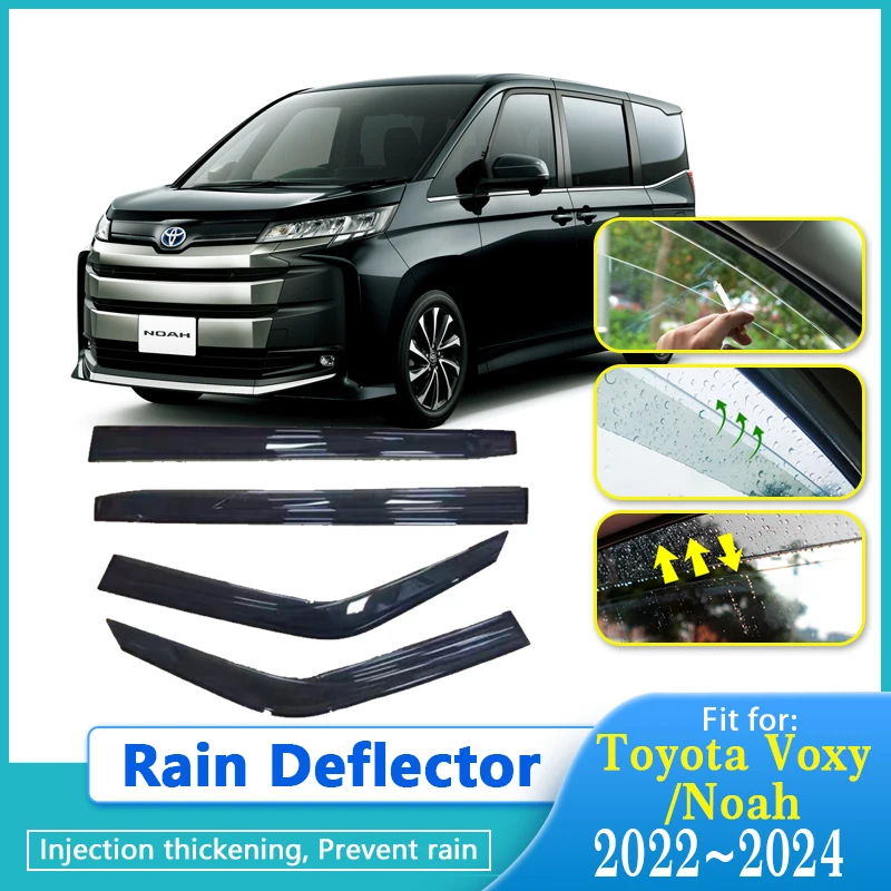 

Car Rain Deflectors For Toyota Voxy Noah Suzuki Landy R90 2022~2024 Rainproof Window Visors Rain Deflector Guard Car Accessories