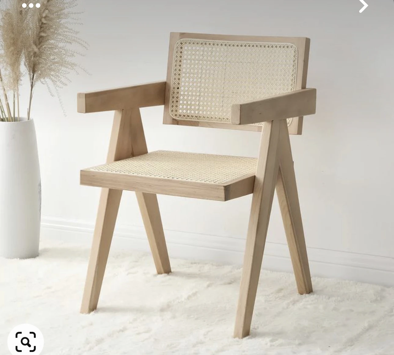 Children's edition chair solid wood rope woven children's edition book table and chair furniture children's dining chair home se