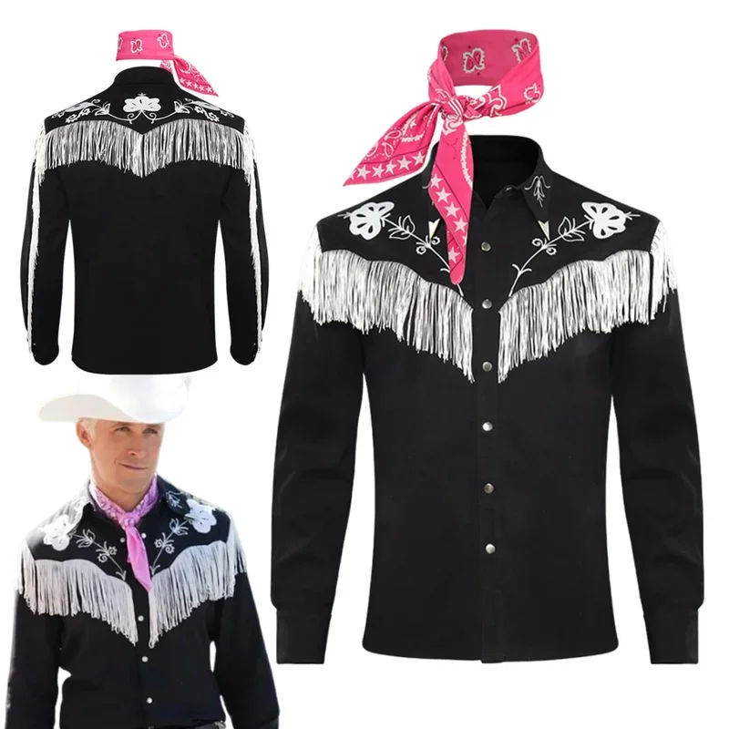 RT01 Ken Cosplay Fantasy Headband Shirt Hat 2023 Movie Barbei Costume Disguise Adult Men Roleplay Fantasia Outfit Male Hallo*Jk2