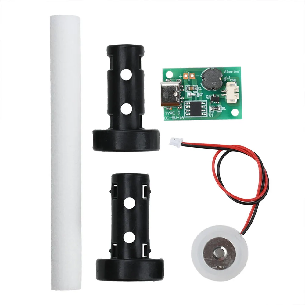 DC 5V 1.5-2W Single Spray Mist Module | Type-C Humidifier Driver Board | Low Power Atomization | for DIY Air Plant System