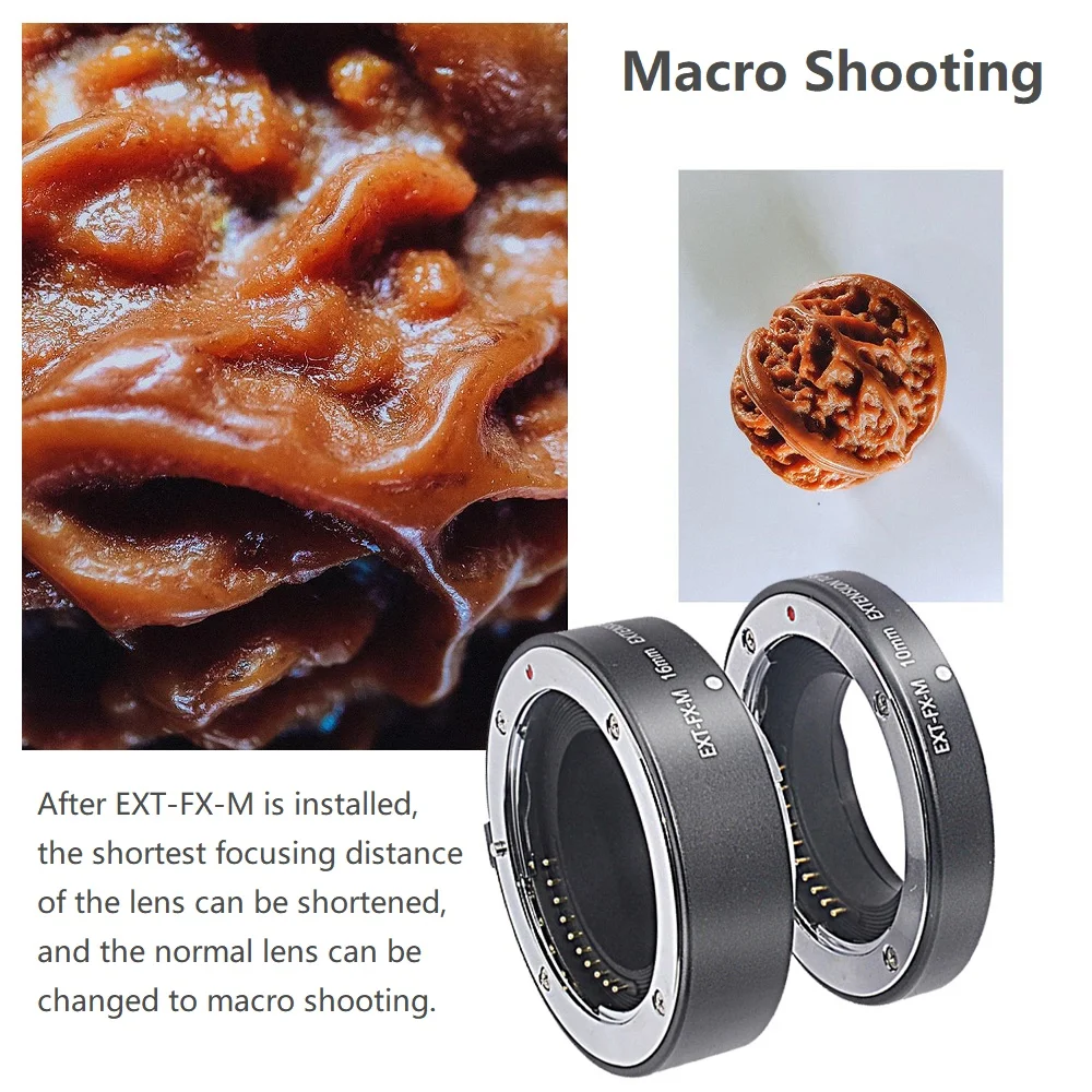 Mcoplus Auto Fucus Macro تمديد أنبوب ل Fujifilm X-Mount XS10 X-A5 X-A7 X-M1 X-M2 X-E4 X-T1 X-T10 X-T2 X-T20 X-T3 X-T4 XT100