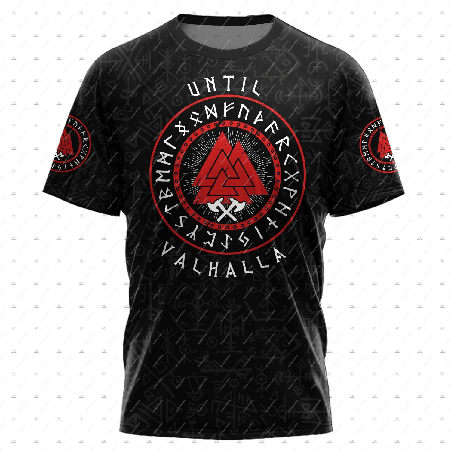 

NewFashion Valhalla God Odin Warrior Wolf Fenrir Tattoo Vintage Tee 3DPrint Summer Harajuku Casual Funny Short Sleeve T-Shirts E