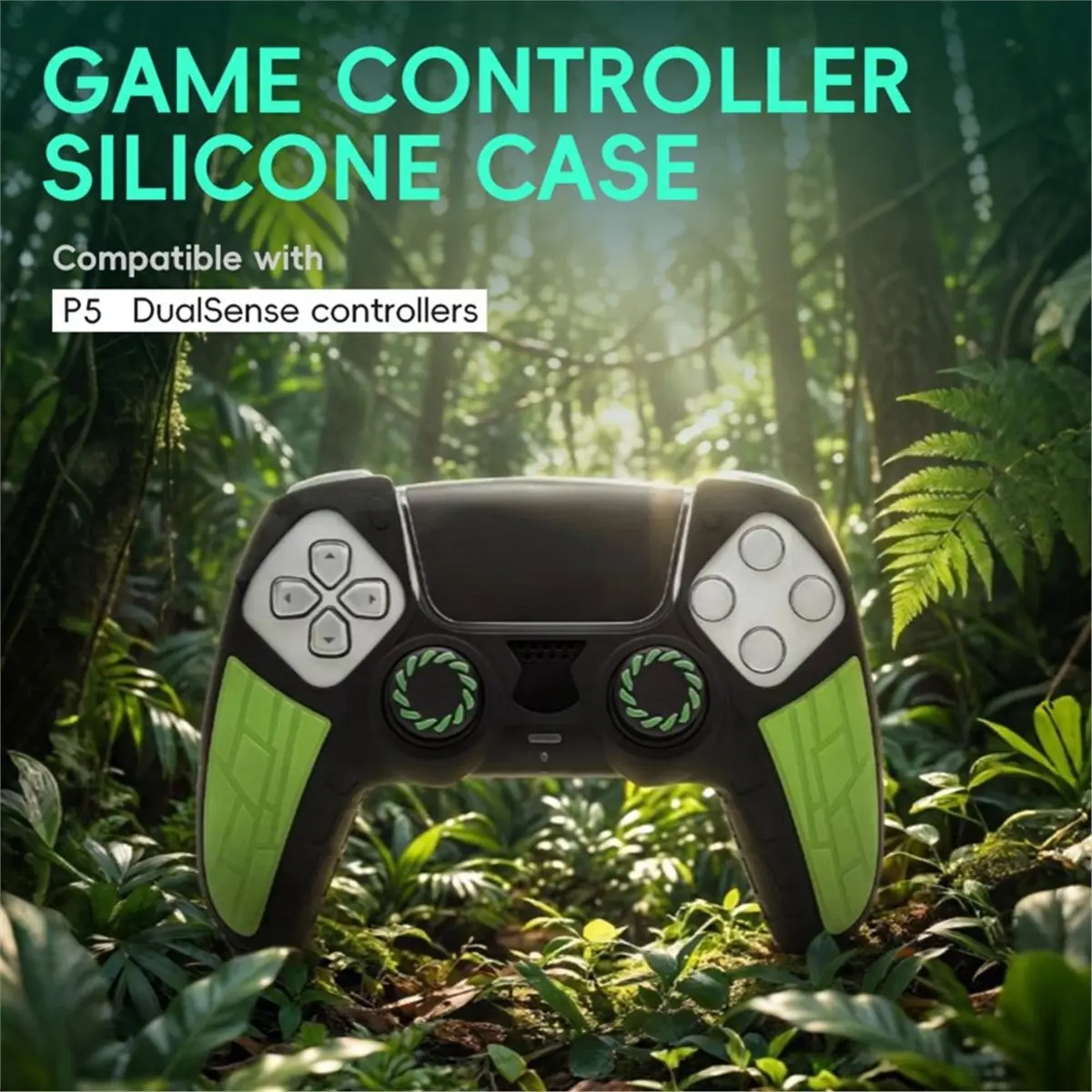 update. Silicone Case for PS5 DualSense Controller with Thumb Grip Caps Kit Soft Protective Case Special Edition Series view 4