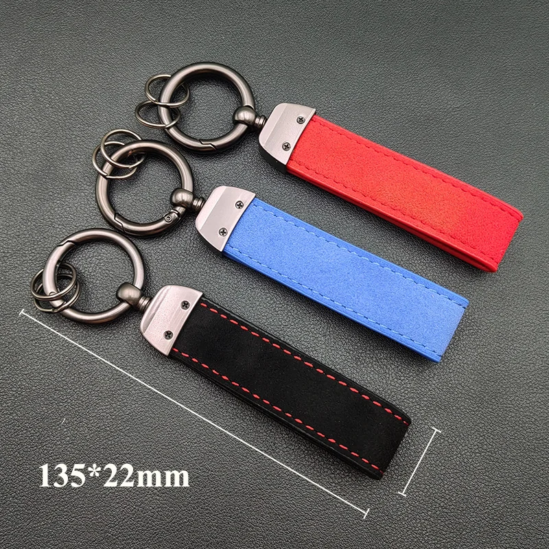 High Grade Suede Leather Keyring BMW Car Keychain For BMW E30 E39 E46 E36 E60 E90 E87 E91 E92 F10 F20 F30 F40 F15 F16 Accessorie