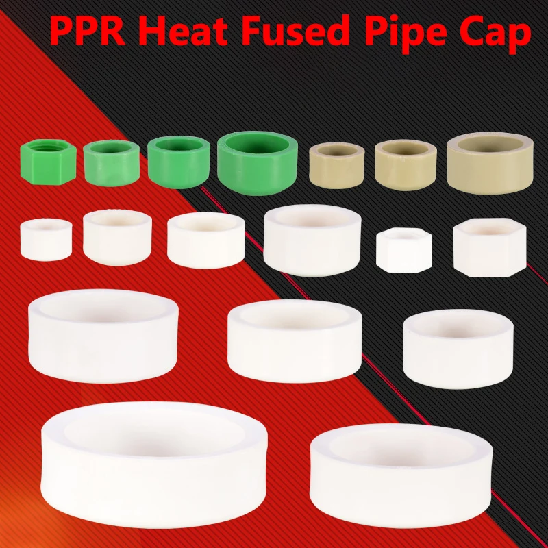 

DN20 ~ DN110 1/2 "PPR термоплавкая труба, заглушка, сантехнические фитинги, заглушка, заглушка для термоплава