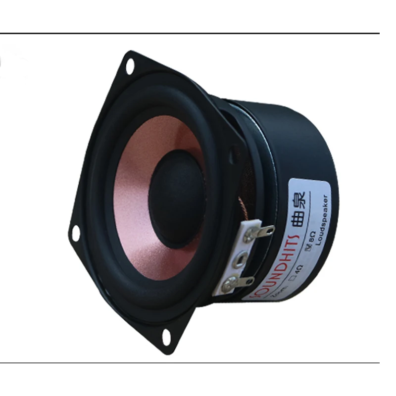 2.5 Polegada alto-falante de freqüência completa de alta fidelidade áudio em casa 15w falante febre diy 4-8ohm alto-falante modificado carro de alta fidelidade 1pcs