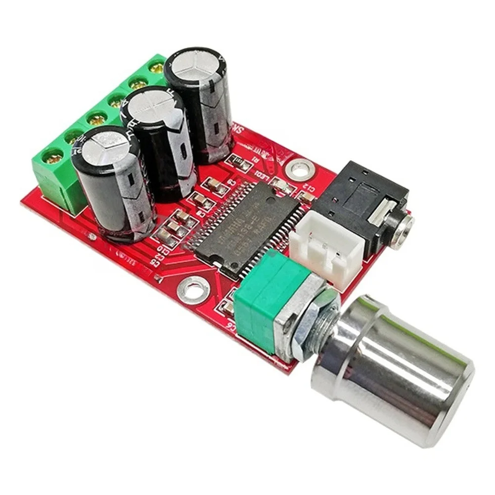 PCB Digital Audio Board 2CH 12W Audio Module DC12V With Dual Channel Output DC 9-14V Power Input Audio Amplification Module