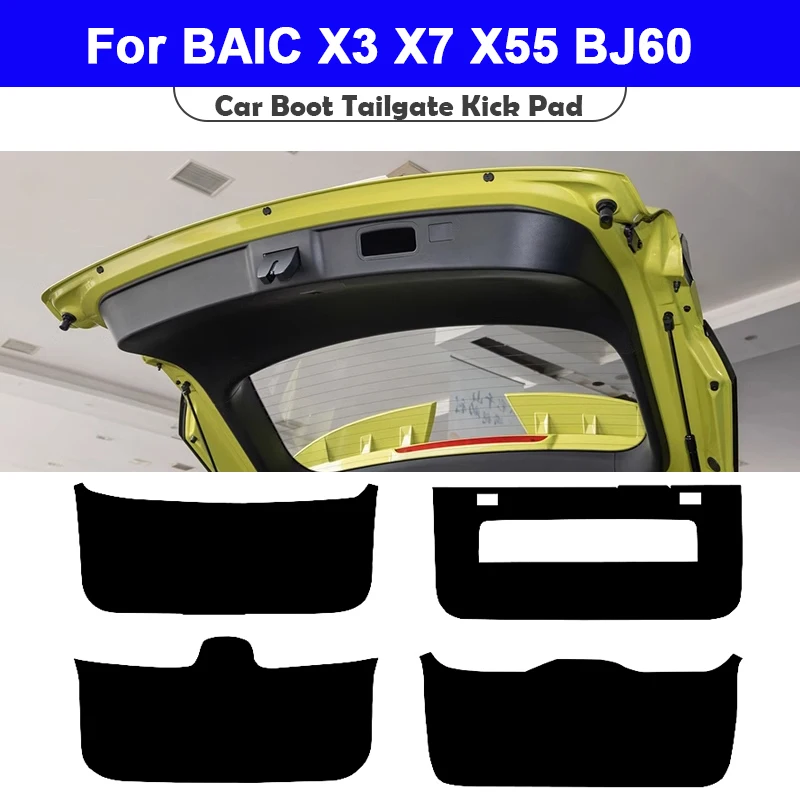 

Для BAIC X3 X7 X55 BJ60 Роскошный автомобильный коврик в багажник без запаха, искусственная кожа, подкладка для багажника, полное покрытие, защита от царапин, аксессуары для интерьера