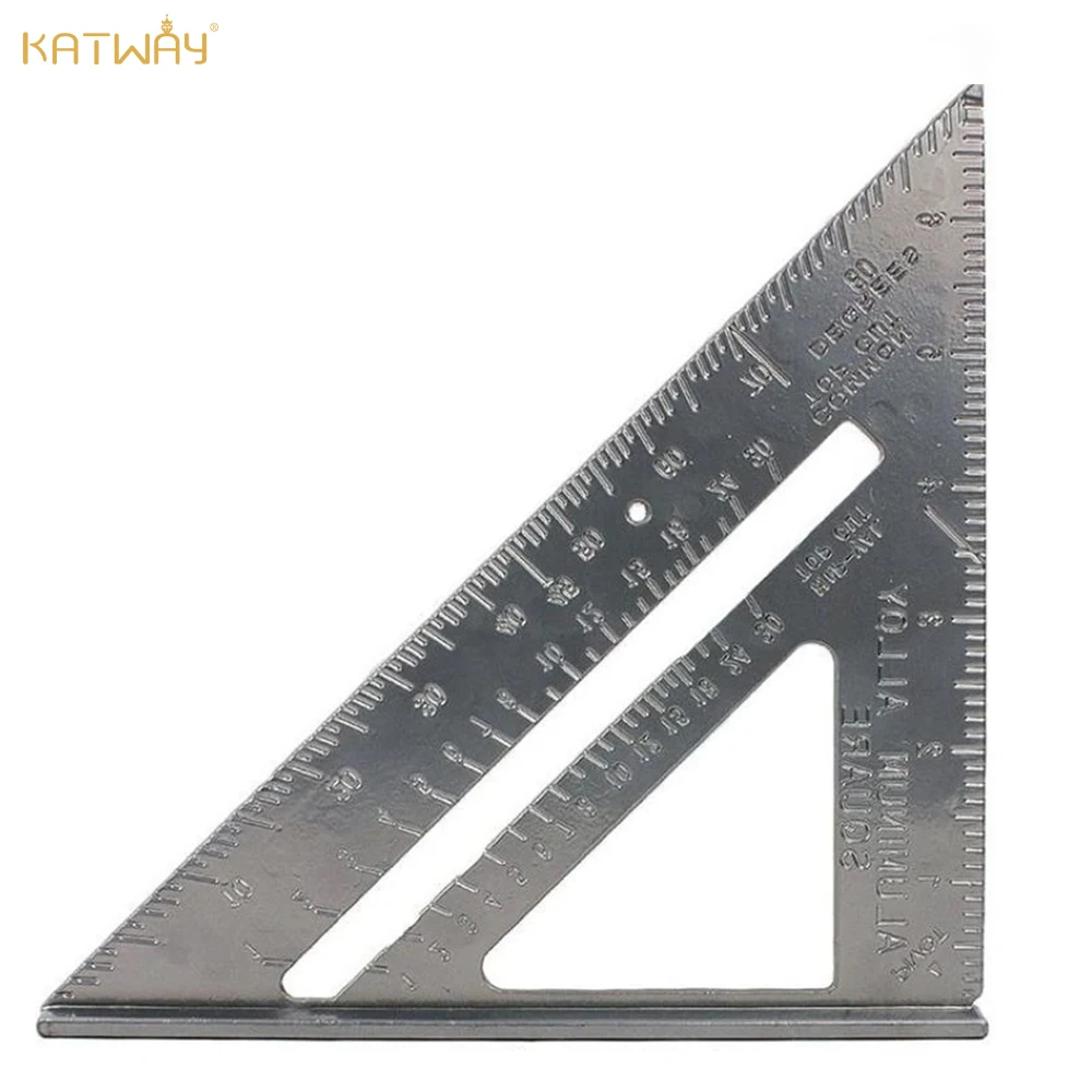

KATWAY 7 "треугольная линейка, точная утолщенная угловая линейка, измерительная треугольная линейка из алюминиевого сплава для деревообработки HH-AA140