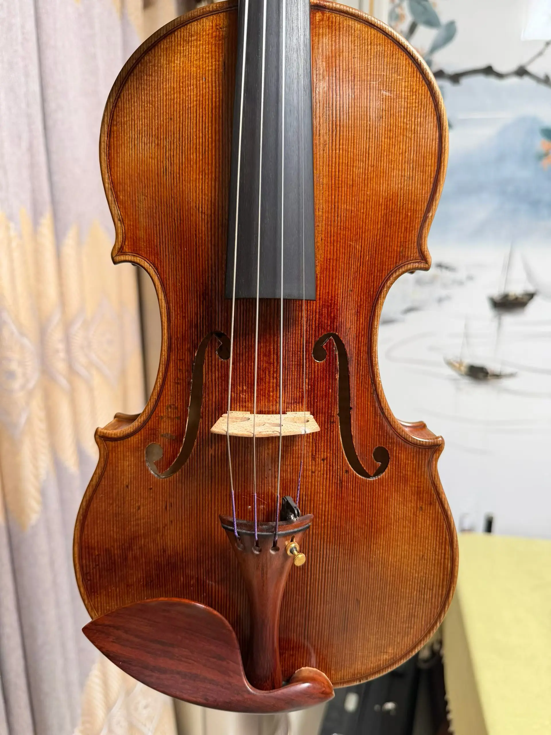 Over 50 years European spruce Guarneri 1743 Make old and retro High-end handmade Italian 4/4 Violin Musical Instruments