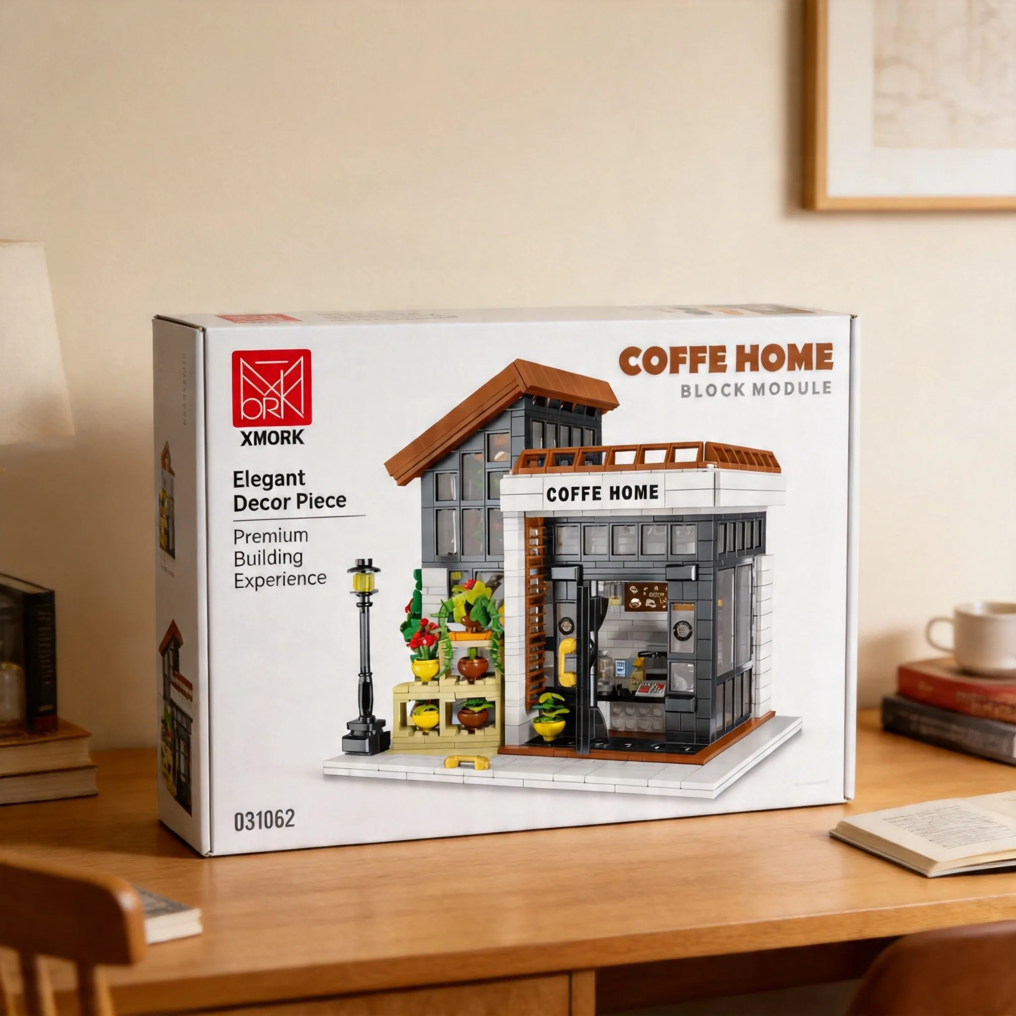 

Модульный конструктор Fine Coffee House для взрослых коллекционеров, также может использоваться как украшение для дома - английская версия.