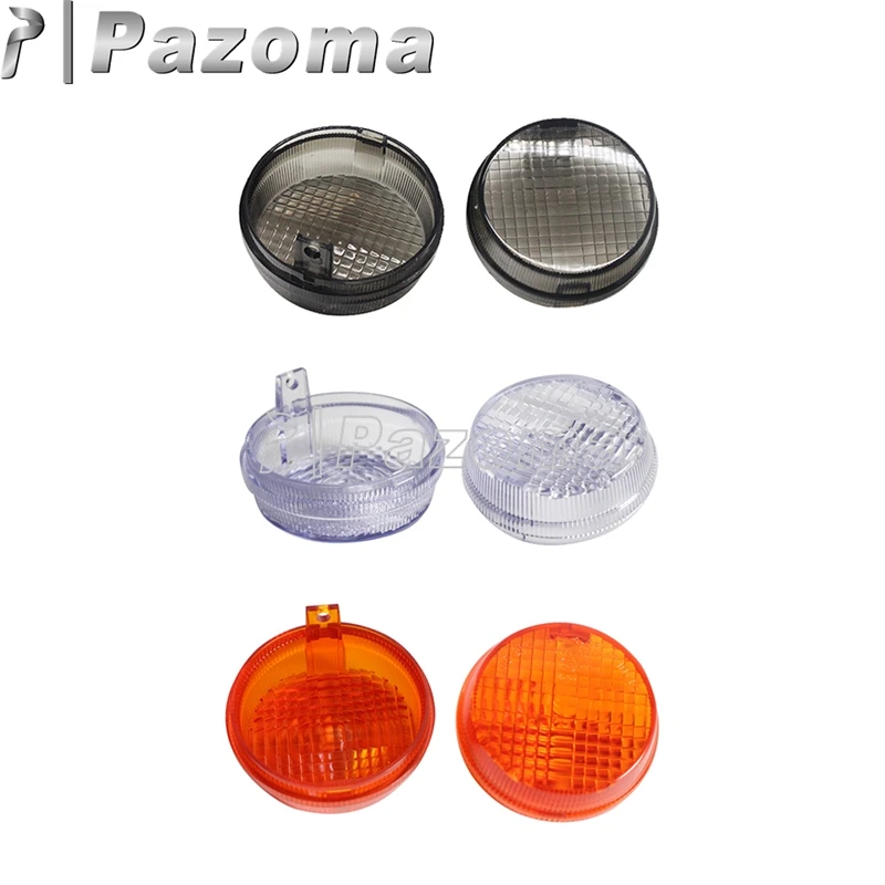 Front / Rear 1 Pair Turn Signal Lens 2pcs Indicator Blinker Light Lens Cover For Honda Shadow VTX Cruisers Kawasaki Vulcan VN