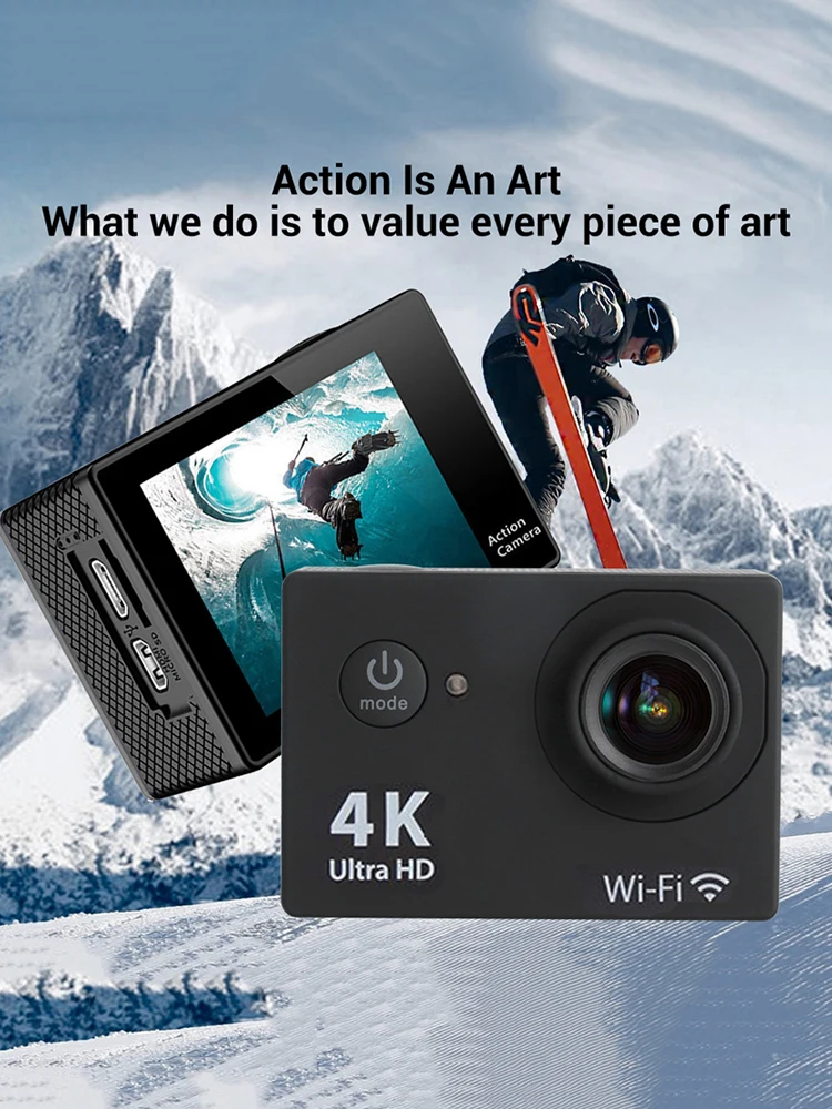 AliExpress XDMY 2.0" Action Camera Ultra HD 4K 30FPS WiFi Underwater Cameras Waterproof Helmet Bicycle Video Recording Cameras Outdoor Sport Cam