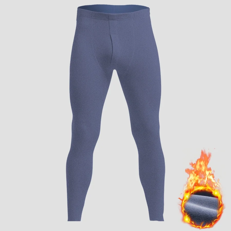 

Мужское термобелье с начесом и утолщенными хлопчатобумажными и шерстяными брюками, которые можно носить внутри осенние и зимние трусы-нитки.