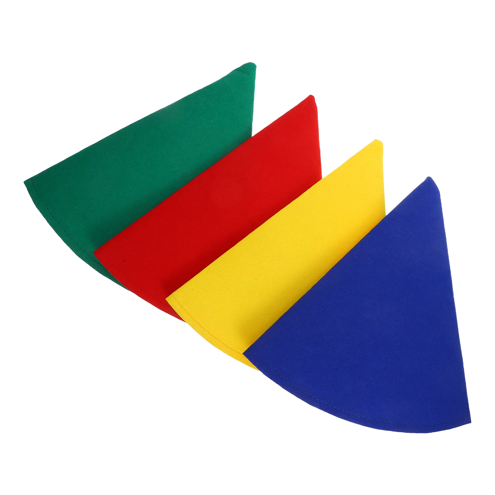 

4 Pcs Hat Cone Christmas Long Elf Novelty Items Tree Topper for Small Santa Dwarf Hats Clothing
