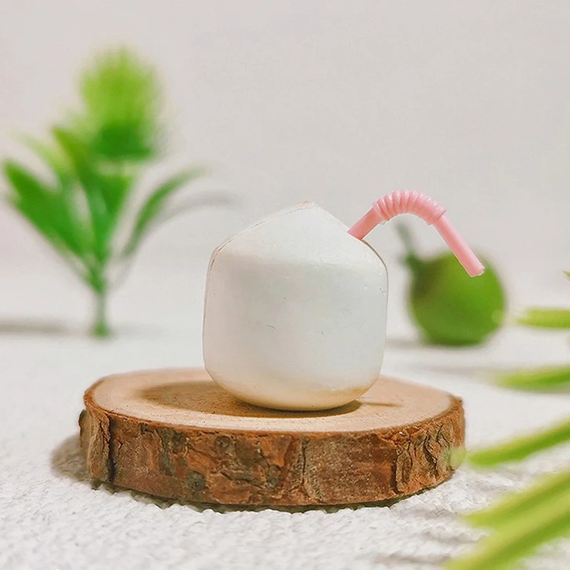 1Pcs Mini Doll House Accessories Simulated Coconut Green Decora Micro Scene Photography Props Ornaments