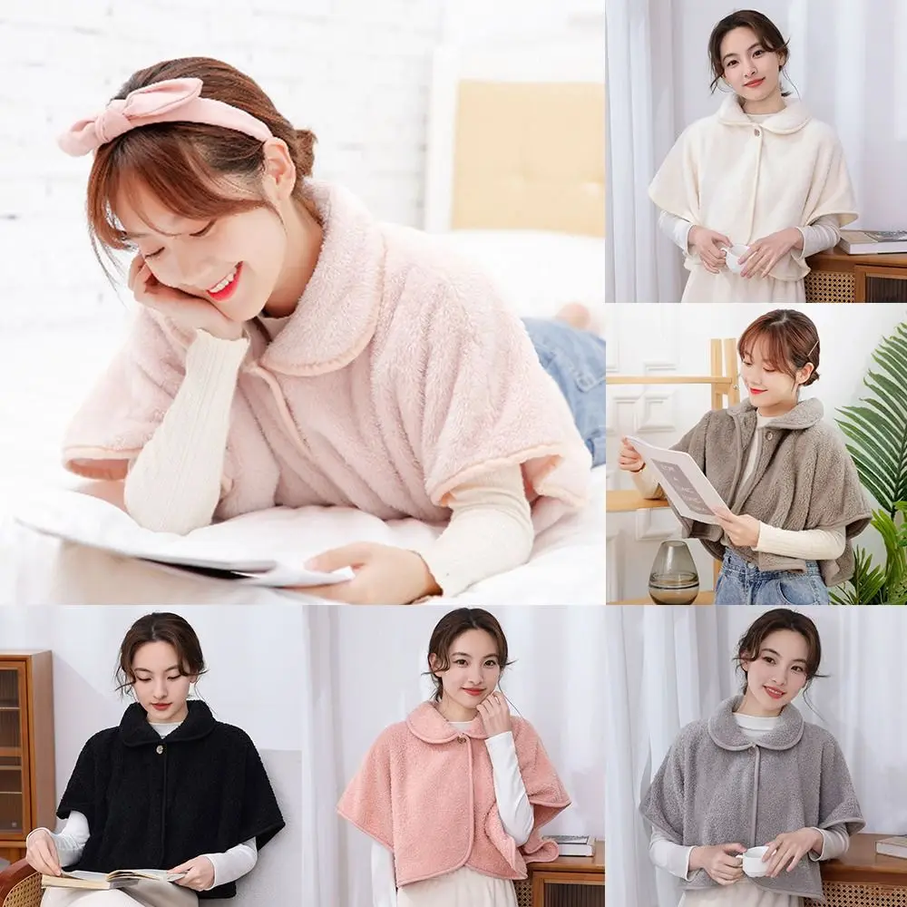 شال مريح ناعم من القطيفة بياقة كاذبة دافئة للخريف والشتاء وشاح حماية للعمود الفقري العنقي للنساء والفتيات #2