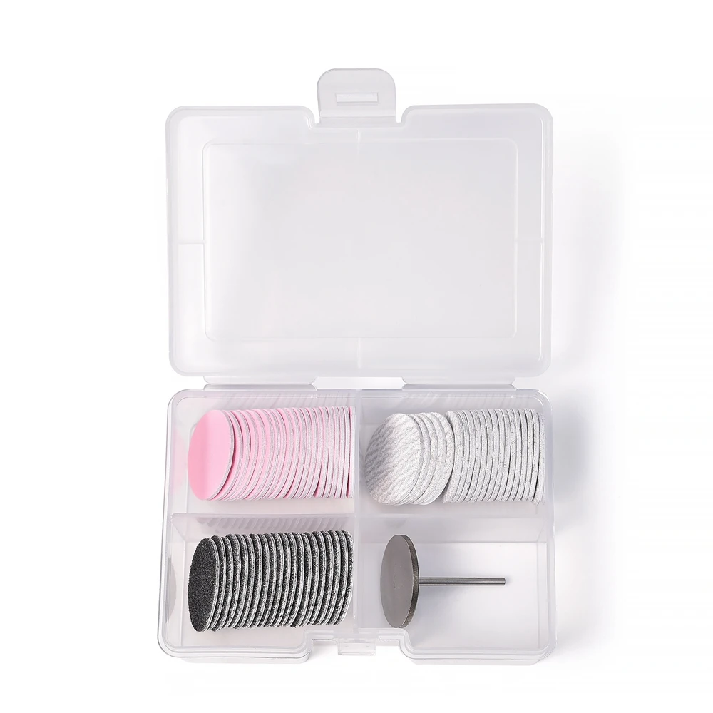 25MM Buffing Disc ขัดเปลี่ยนได้ Sanding กระดาษสําหรับกําจัดเท้า Cuticle Calluses Dead Skin ทําความสะอาดเท้าเล็บไฟล์ Pedicure