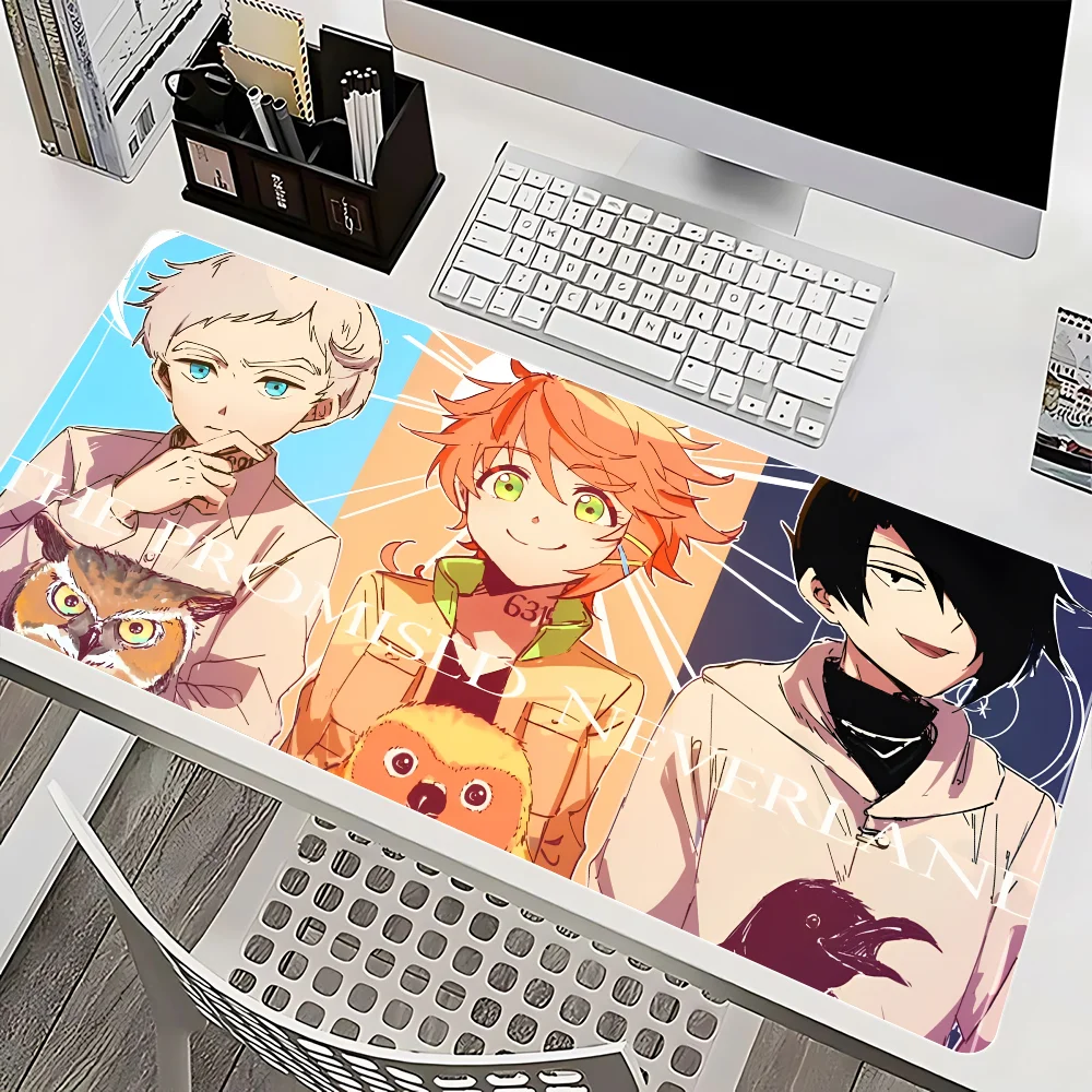 The P-Promised Neverland Mousepad Mause Pad Mouses Rug Office Accessories Desk Mat Mousepad Keyboard Gaming Pc Mats Large Carpet