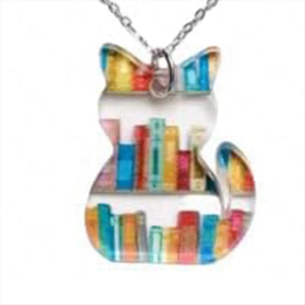 ABQR Collana per gatti con libri Collana per gatti a tema libro Orecchini per libri per gatti in oro Collana per gatti e libri Regali per gli amanti dei gatti e dei libri