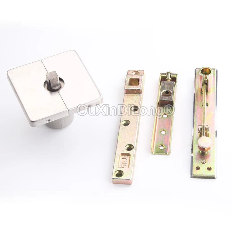 

2Sets Heavy Duty Door Pivot Hinges Pneumatic 360 Degree Rotation Buffer Damping w Positioning Door Hinges Loading 120KG GF1120