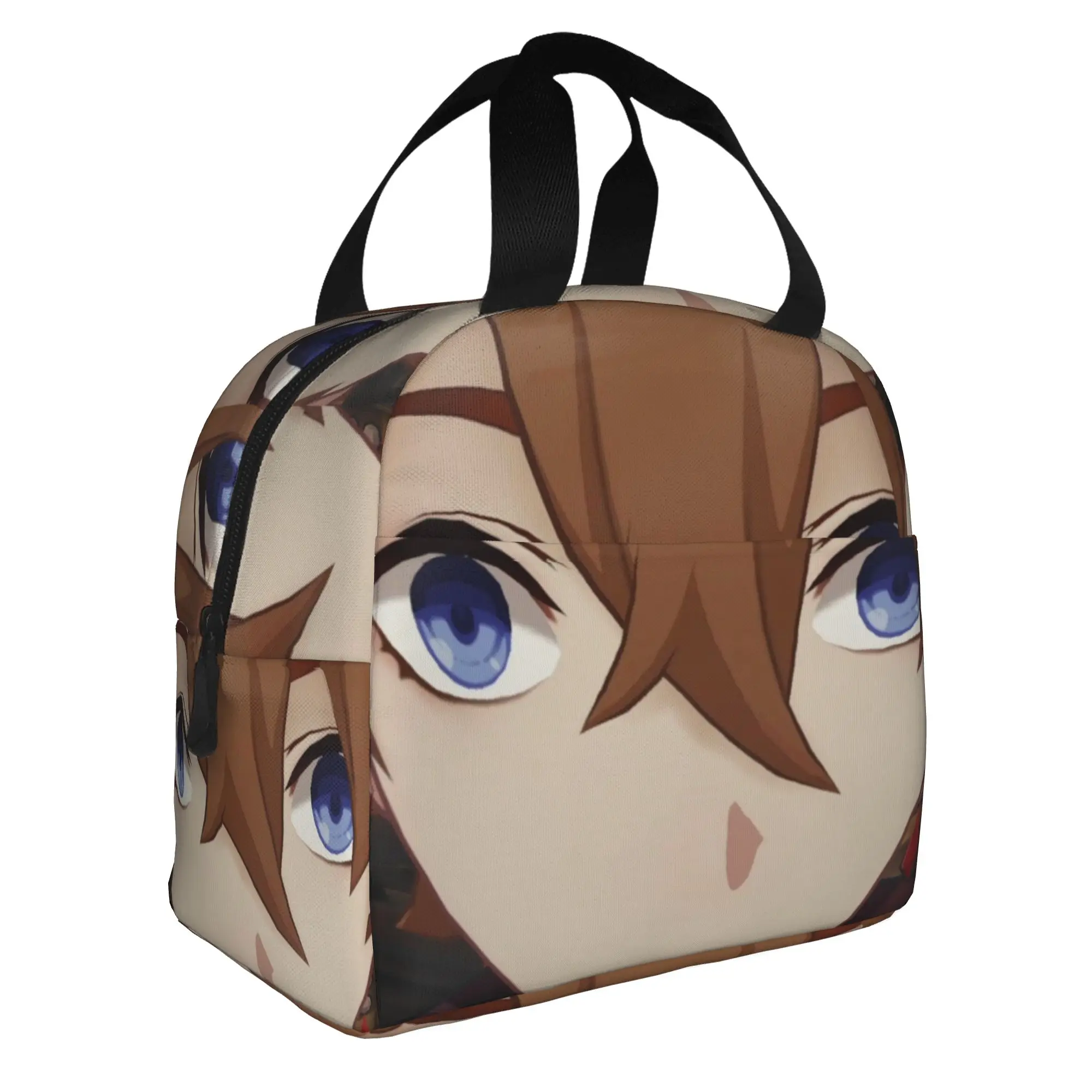 Childe Genshin Impact Lunch Bag Women Anime Game Gaming Thermal Cooler Insulated Lunch Boxes for School