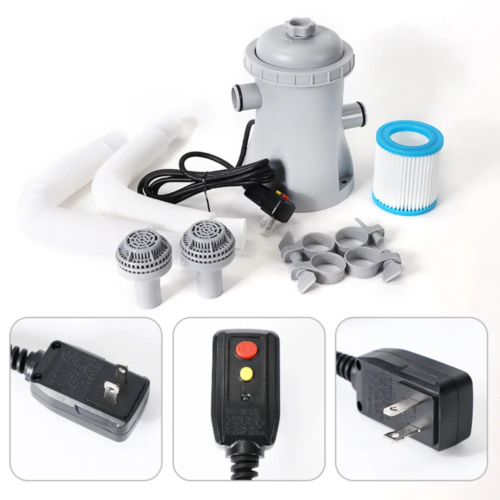 ABS Swimming Pool Circulation Filter Pump, Efficient Impurity Cleaner For Clear Water & Large Filtration Area