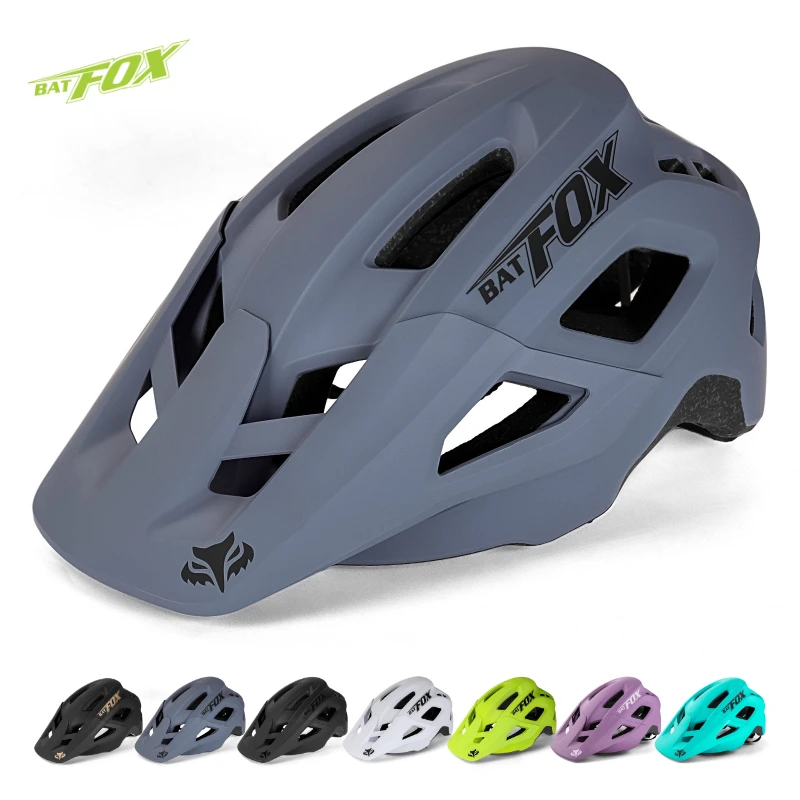 BATFOX Bike Helmet Skateboarding Skating Outdoor Sports Cycling Racing Riding Safety Cap Men Women Ultralight MTB Bicycle Helmet