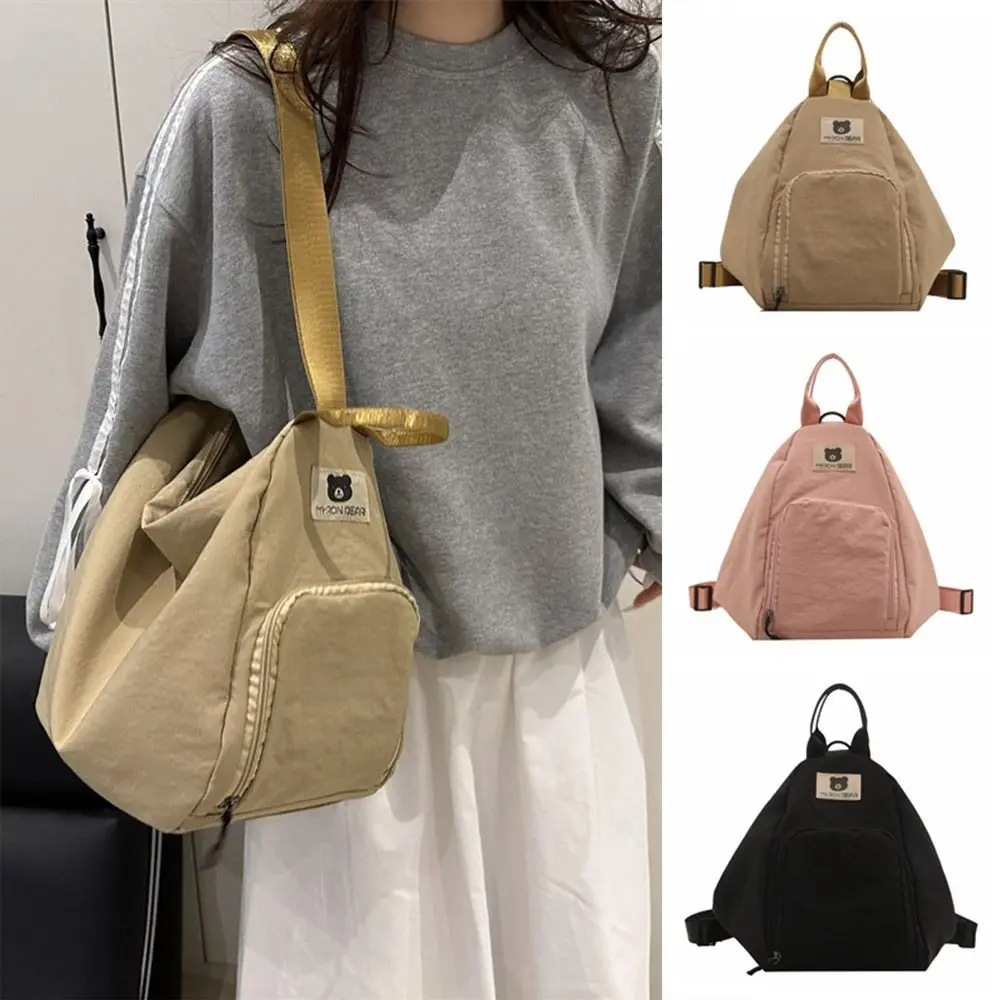 

Casual Nylon Single Shoulder Bag Lightweight Waterproof Crossbody Bag Leisure Multi-function Women's Backpack Hobos Bag