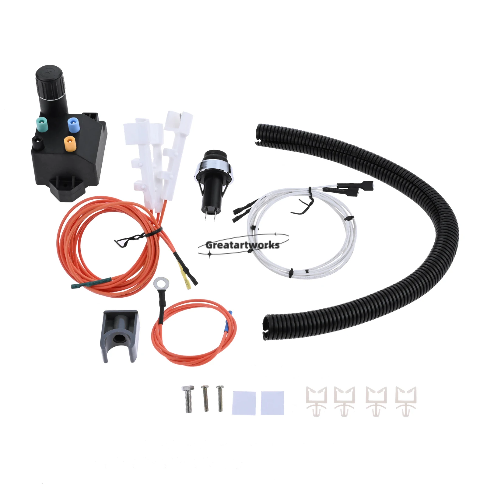 

66354 Grill Electronic Igniter Kit 4-Outlet Replace for Weber Genesis II E-310 CE-310 S-310 SE-310 E-315 S-315 Model Years 2017