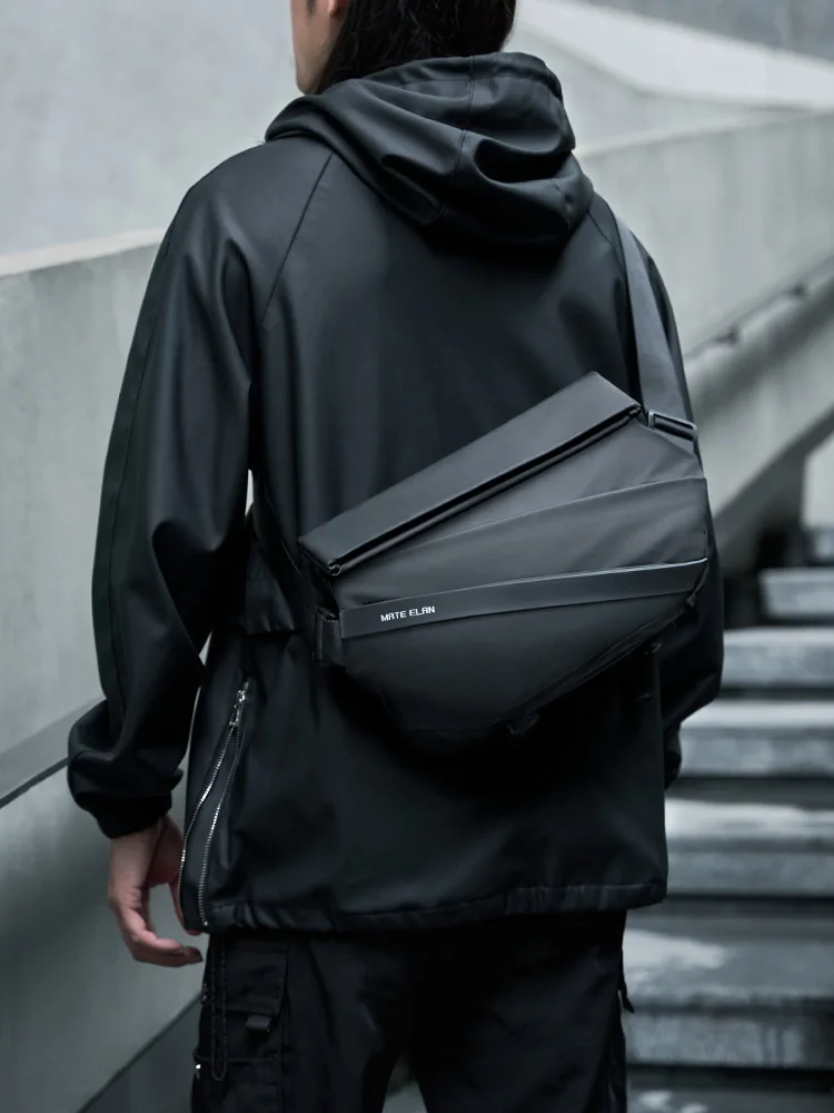 Sac à bandoulière de style fonctionnel pour homme, sac de courrier de sport, vêtements de travail multifonctionnels, sac à bandoulière, léger, SR