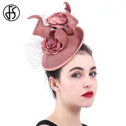 FS Fascinators Kentucky Hats For Women With Chic Flowers Horse Racing Festival Cap Wedding Elegant Church Party Derby Headdress