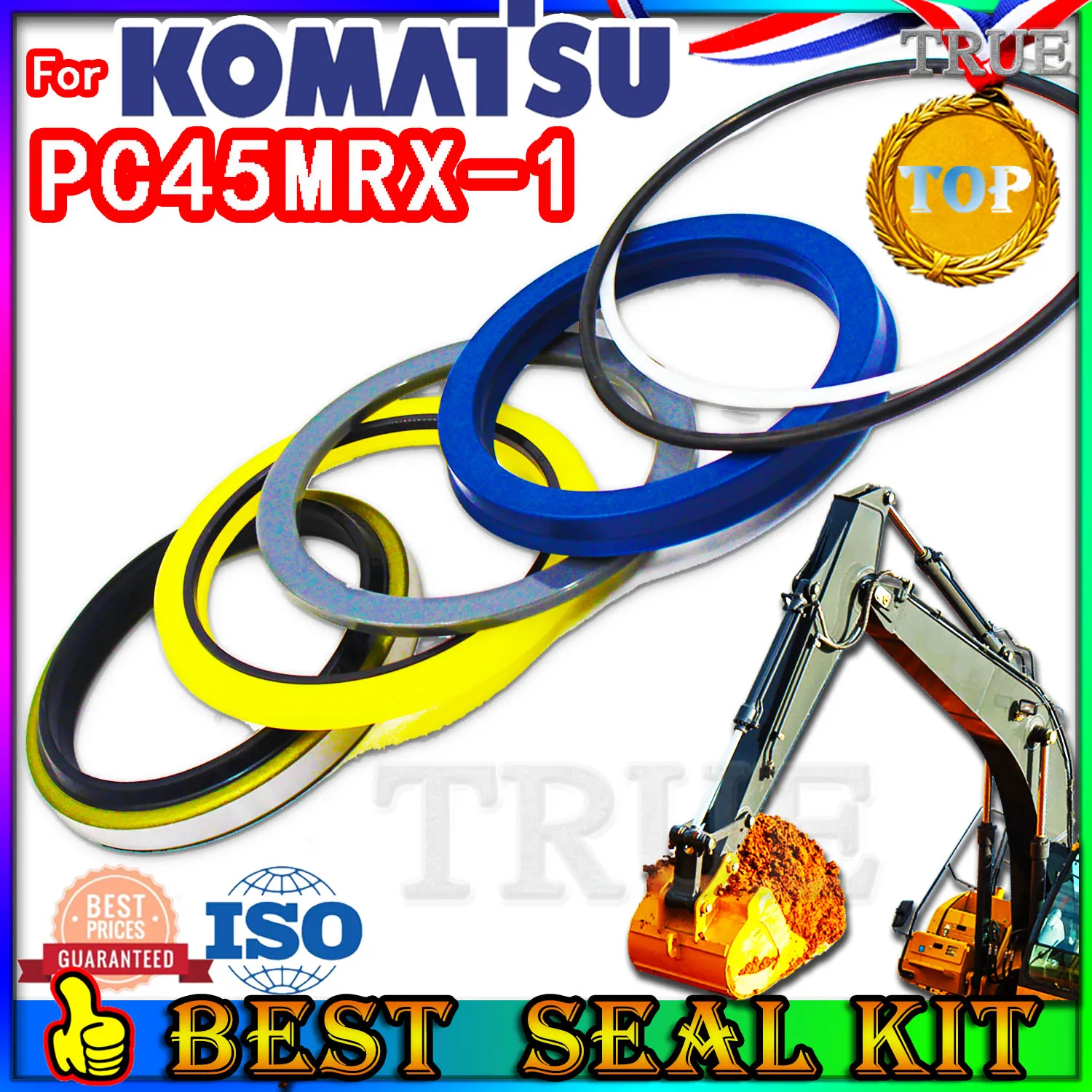 

For KOMATSU PC45MRX-1 Oil Seal Repair Kit Boom Arm Bucket Excavator Hydraulic Cylinder PC45MRX 1 ZENOAH Control Pilot Valve Pump